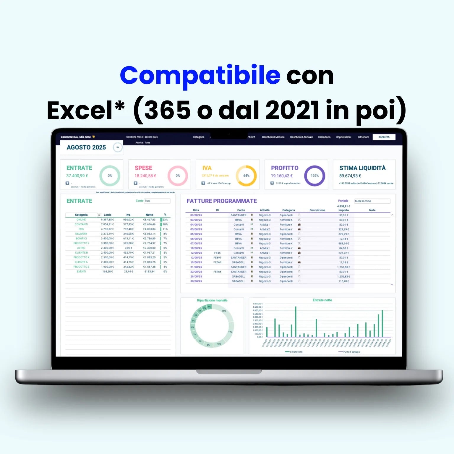 Gestione spese aziendali con Excel: controlla ogni uscita con uno strumento intuitivo, personalizzabile e pronto all’uso