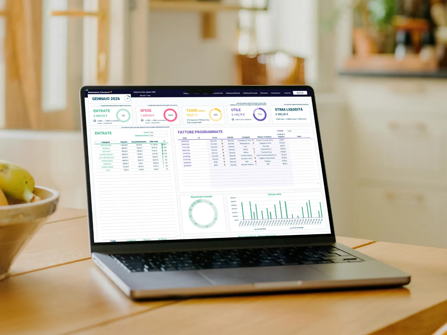 Software in excel per il regime forfettario con calcolo della stima tasse e contributi