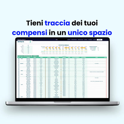 Modello budget Excel per forfettario per il controllo finanziario di piccole e medie imprese